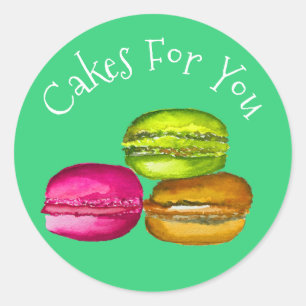 Macaron koelt ontwerp Gift business branding Ronde Sticker