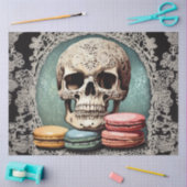 Macaron Lace Skull Decoupage Papier (Craft)
