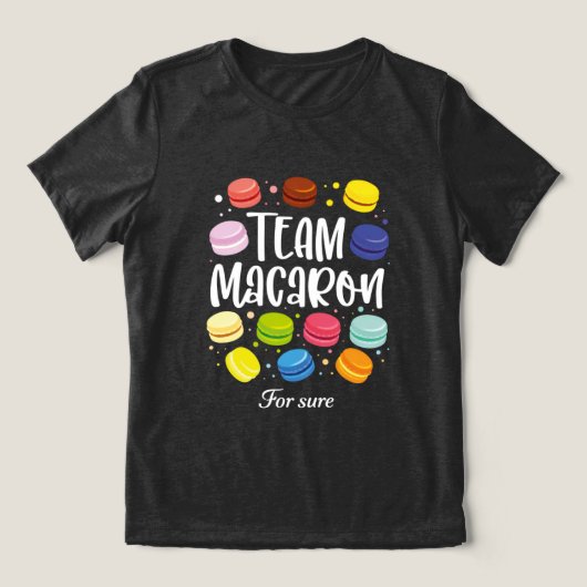Macaron Liefhebber Team Macaron Voor Jou Grappig C Tri-Blend Shirt (Design voorkant)