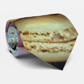 Macaron Macarons stropdas necktie novelty dessert (Opgerold)