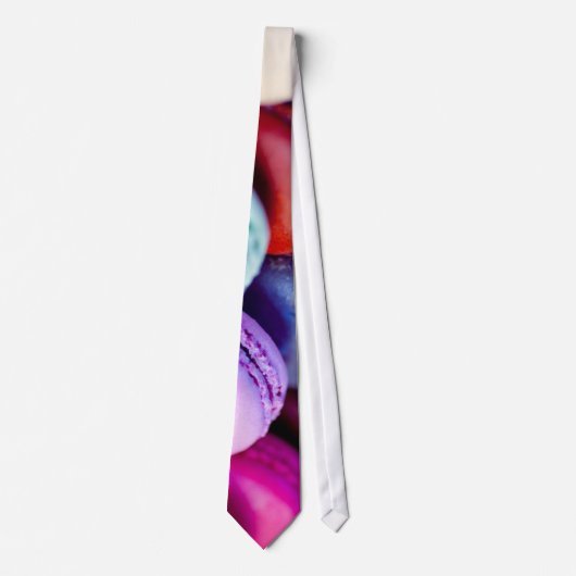 Macaron Macarons stropdas necktie novelty dessert (Voorkant)
