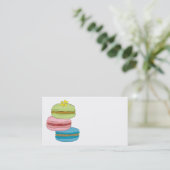 Macaron Macaroon Bakery Visitekaartje (Staand voorkant)