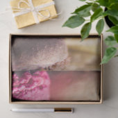 Macaron macaroons lichtroze beige bruine zoete tas tissuepapier (Geschenk)