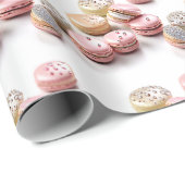  macaron met diamanten verjaardag cadeaupapier (Rol Hoek)