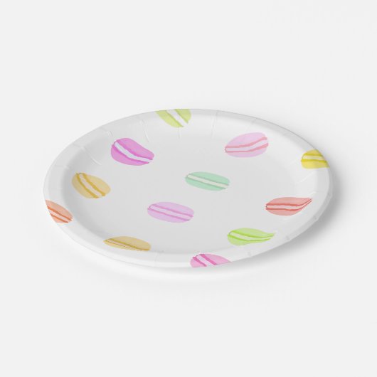 Macaron papier Borden Papieren Bordje (Gekanteld)