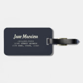 Macaron pastries voor cadeau voor tanden bagagelabel (Achterkant horizontaal)