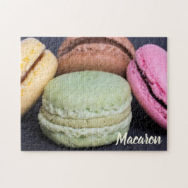 Macaron pastries voor cadeau voor tanden legpuzzel