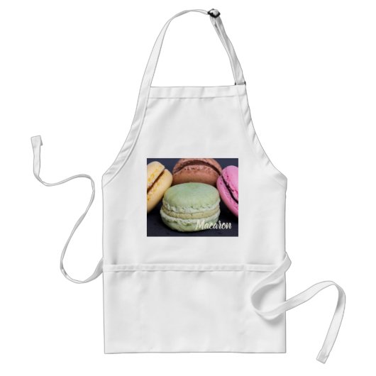 Macaron pastries voor cadeau voor tanden standaard schort (Voorkant)