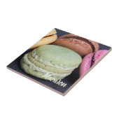 Macaron pastries voor cadeau voor tanden tegeltje (Zijkant)
