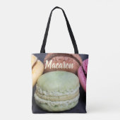 Macaron pastries voor cadeau voor tanden tote bag (Achterkant)