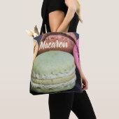 Macaron pastries voor cadeau voor tanden tote bag (Dichtbij)