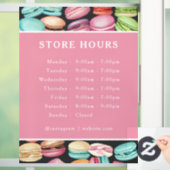 Macaron Patisserie Bakery | Openingstijden | Uren Raamsticker (Huis)