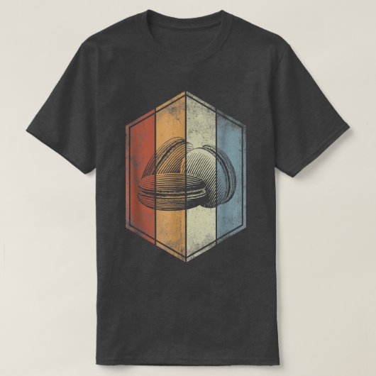 Macaron Retro  stijl Macaron Lover Baking B T-shirt (Design voorkant)