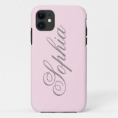 Macaron Roze iPhone Case (Achterkant)