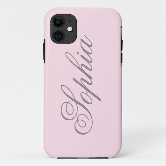 Macaron Roze iPhone Case (Achterkant)