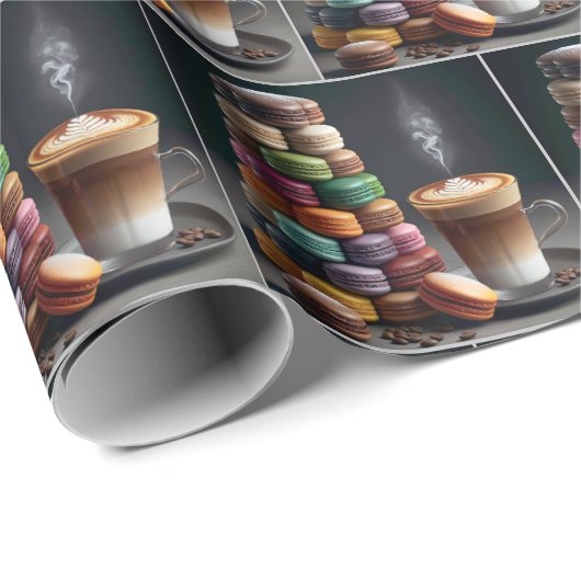Macaron Stack met Latte Cadeaupapier (Rol Hoek)
