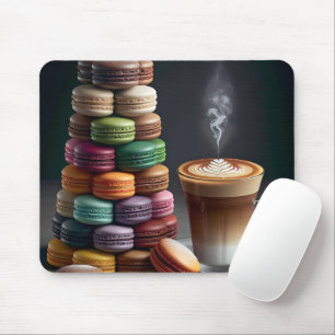 Macaron Stack met Latte Muismat