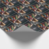Macaron stapel met latte cadeaupapier (Hoek)