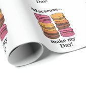 Macaron Sweet Pastry Chef Verjaardag Cadeaupapier (Rol Hoek)