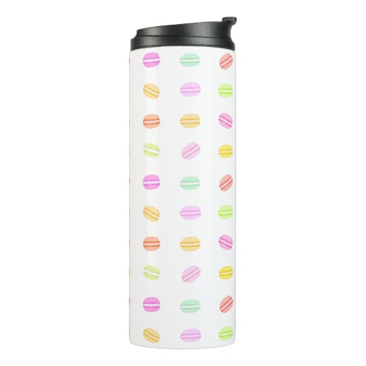 Macaron Thermische Tumbler Thermosbeker (Gedraaid links)