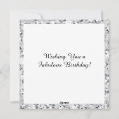 Macaron Verjaardag Bling Feestdagenkaart (Achterkant)