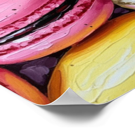 Macaron Wall Art Poster (Hoek)