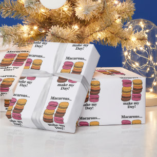 Macaron Zoete Banketbakker Verjaardag Cadeaupapier
