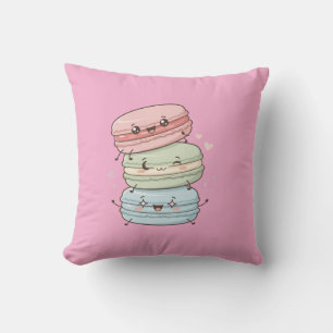 Macaron Zoetigheden Kawaii Kussen Kussenhoes