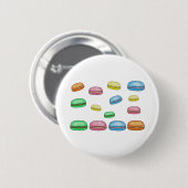 Macaronbakkerij Franse dessert food art Ronde Button 5,7 Cm (Voorkant /achterkant)