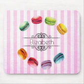 Macaronen in een cirkel | Frans banketbakkerswerk  Muismat (Voorkant)