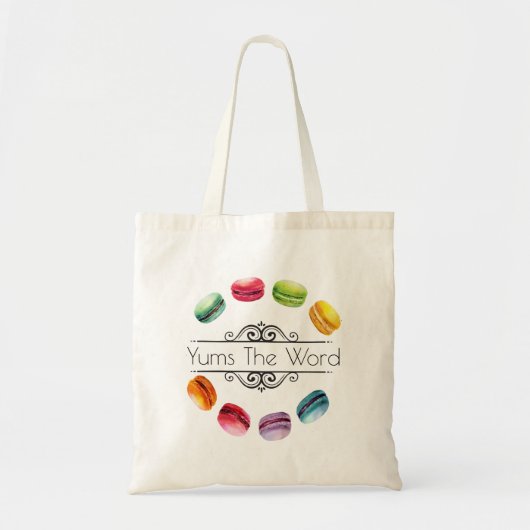 Macaronen in een cirkel | Frans banketbakkerswerk  Tote Bag (Voorkant)