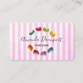 Macaronen in een cirkel | Frans banketbakkerswerk Visitekaartje (Voorkant)