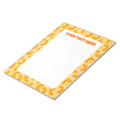 Macaroni and Cheese Pattern Notitieblok (Schuin)