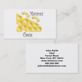 Macaroni Cheese Chef Visitekaartje (Voorkant / Achterkant)