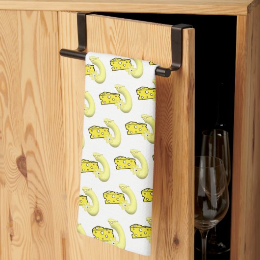 Macaroni & Cheese Kitchen Hand Towel Theedoek (Derde Gevouwen)