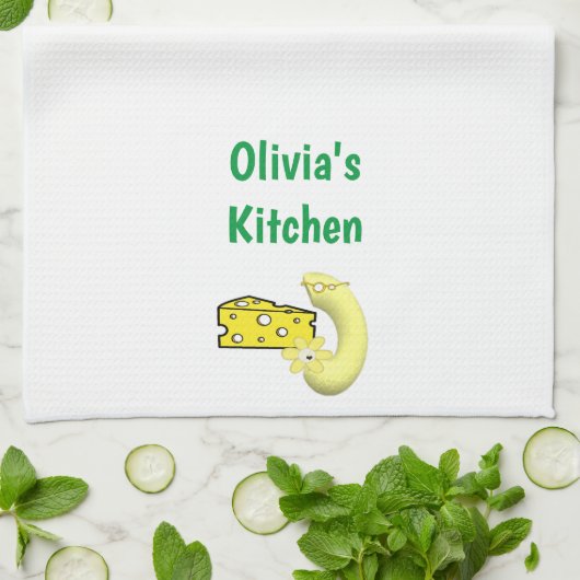 Macaroni & Cheese Kitchen Hand Towel Theedoek (Gevouwen)