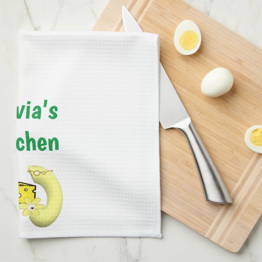 Macaroni & Cheese Kitchen Hand Towel Theedoek (Quarter Fold)