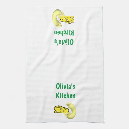 Macaroni & Cheese Kitchen Hand Towel Theedoek (Verticaal)