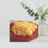 Macaroni en Cheese Briefkaart (Staand voorkant)