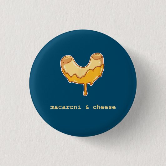 Macaroni en Cheese Cute Sweet Dessert Food Lover Ronde Button 3,2 Cm (Voorkant)