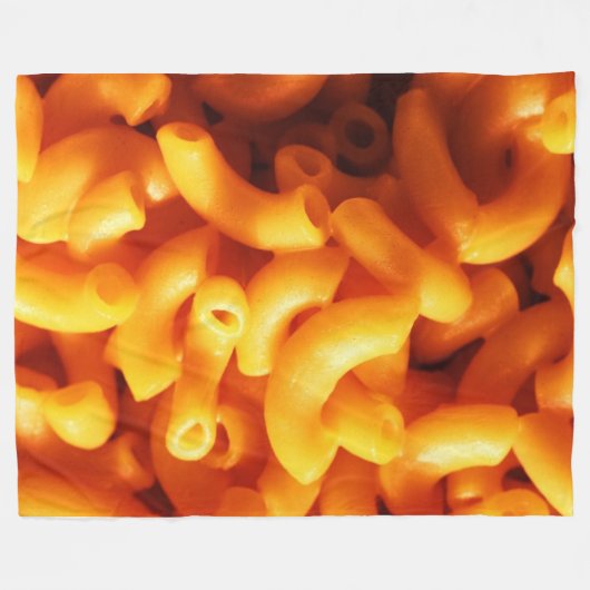Macaroni en Cheese Fleece Blanket (Voorkant (Horizontaal))