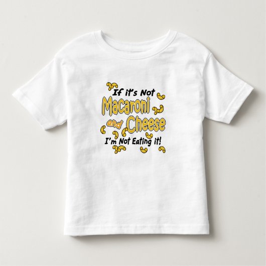 Macaroni en Cheese Kinder Shirts (Voorkant)