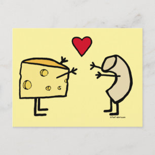 Macaroni en Cheese Love Briefkaart