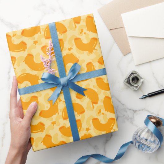 Macaroni en Cheese Pattern Cadeaupapier (Geschenken)