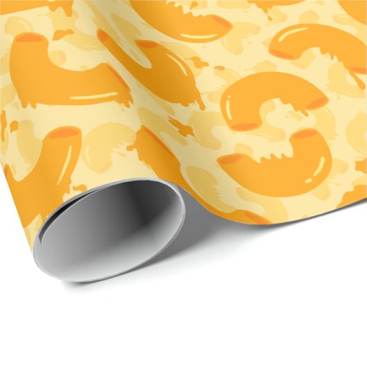 Macaroni en Cheese Pattern Cadeaupapier (Rol Hoek)