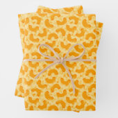 Macaroni en Cheese Pattern Inpakpapier Vel (In situ)