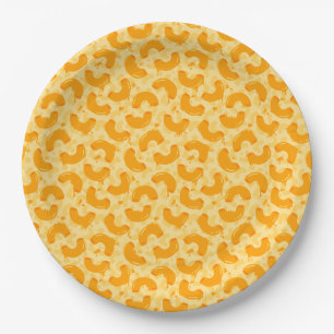 Macaroni en Cheese Pattern Papieren Bordje