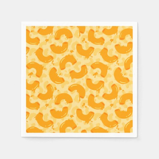 Macaroni en Cheese Pattern Servet (Voorkant)