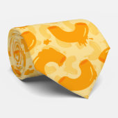 Macaroni en Cheese Pattern Stropdas (Opgerold)