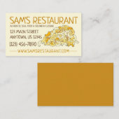 Macaroni en Cheese Restaurant Soul Food Chef Visitekaartje (Voorkant / Achterkant)